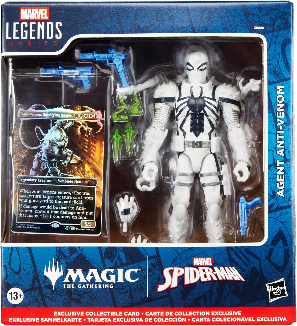 Marvel Legends Spider-Man 6 Inch Action Figure Magic The Gathering Wave 1 - Agent Anti-Venom