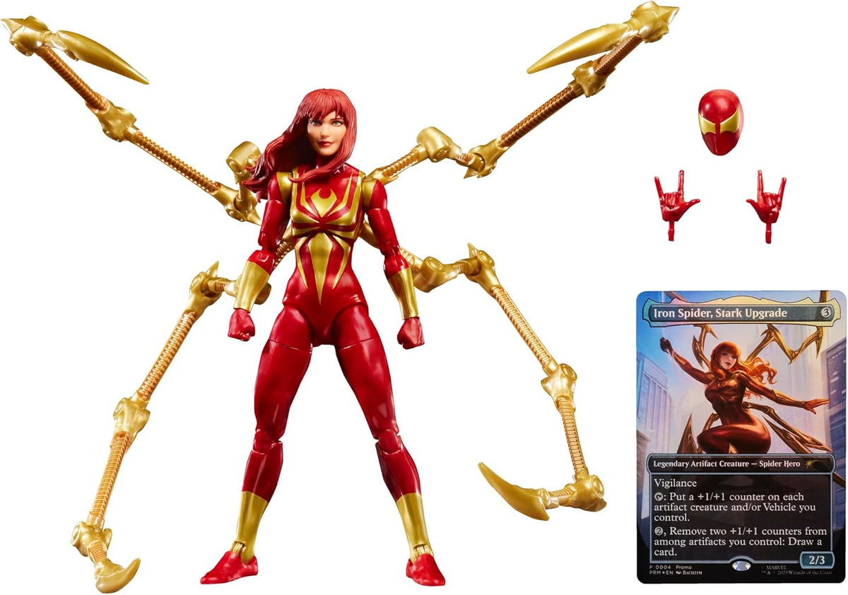 Marvel Legends Spider-Man 6 Inch Action Figure Magic The Gathering Wave 1 - Mary Jane Watson (Iron Spider)