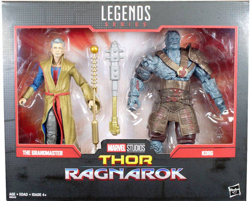 Marvel Legends Studios 6 Inch Action Figure 2-Pack Series - The Grandmaster & Korg  (Sub-Standard Packaging)