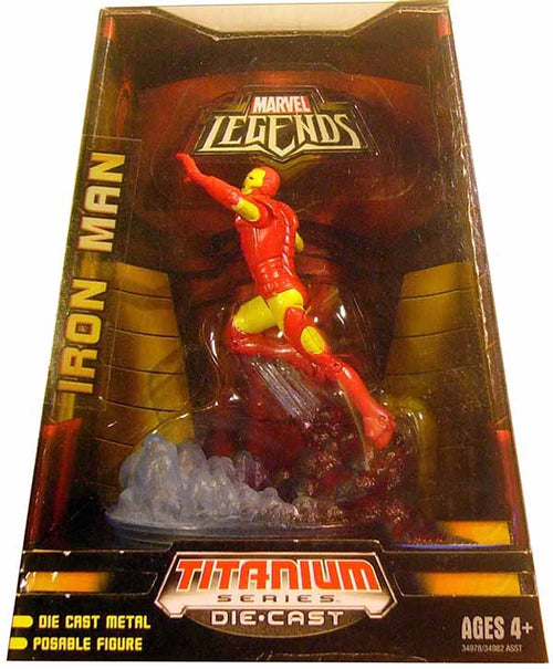 Marvel Legends Titanium 3.75 Inch Static Figure - Iron Man (Shelf Wear Packaging)