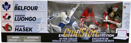 McFarlane NHL Hockey Action Figures Box Set: In the Crease Goalie Collection (Sub-Standard Packaging)