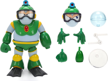 Megaman 5 Inch Action Figure 1/12 Scale Deluxe - Bubble Man