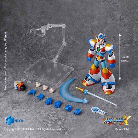 Megaman X 5 Inch Action Figure Exquisite Basic - X Max Armor Mega Man (Pre-Order Ships Nov. 2027)