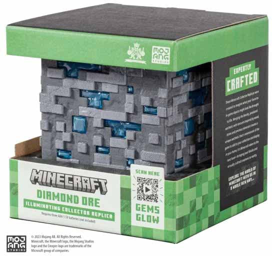 Minecraft Illuminating Collector Replica Life Size Prop Replica - Minecraft Diamond Ore