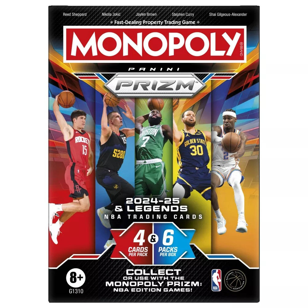 Monopoly Prizm 2024-25 NBA Panini Trading Cards - Sealed Blaster Booster Box