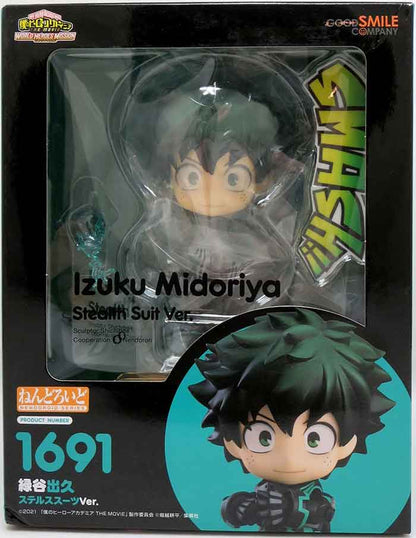 My Hero Academia 4 Inch Action Figure Nendoroid - Izuku Midoriya (Stealth Suit Ver.)