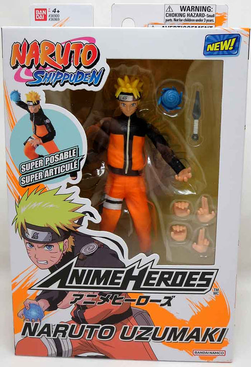 Naruto Shippuden 6 Inch Action Figure Anime Heroes - Naruto Uzumaki Renewal