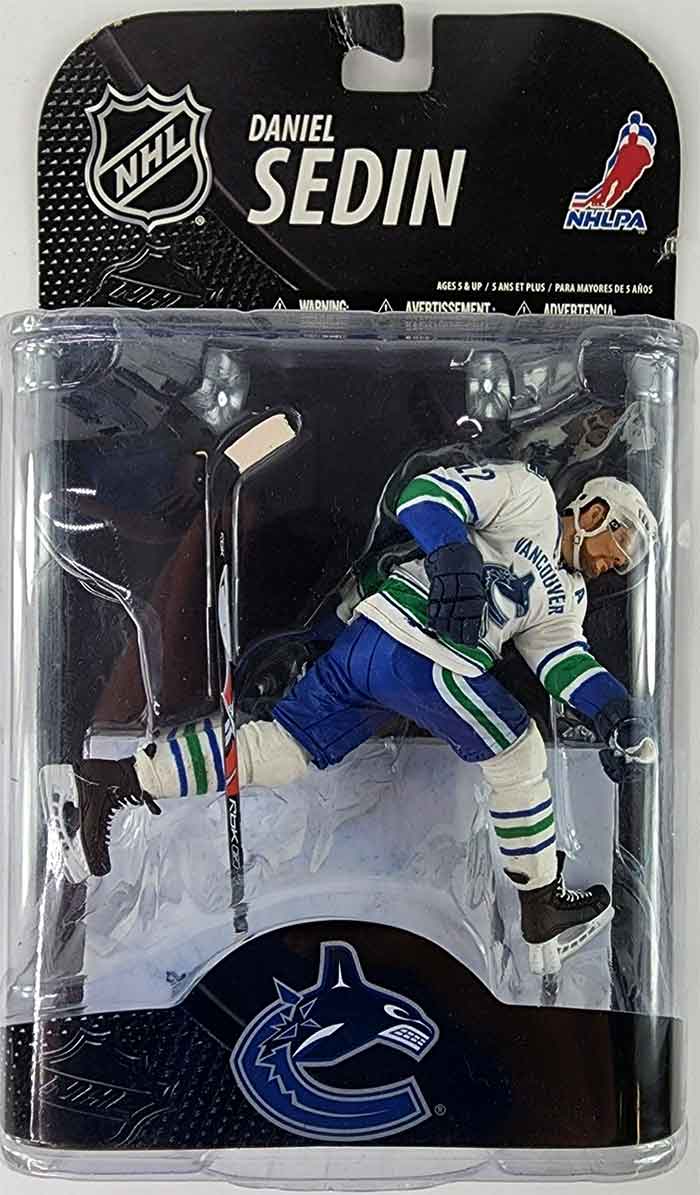 NHL Hockey Canucks 6 Inch Static Figure Sportspicks Series 20 - Daniel Sedin White Jersey