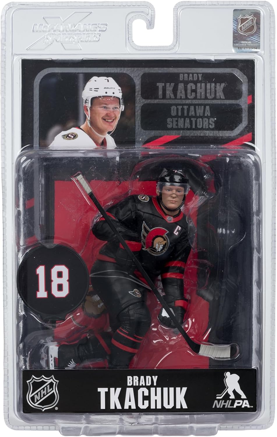 NHL Hockey SportsPicks 7 Inch Static Figure - Brady Tkachuk