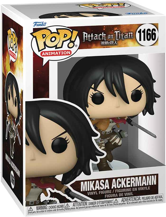 Pop Animation Attack On Titan 3.75 Inch Action Figure - Mikasa Ackerman #1166