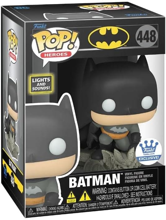 Pop DC Heroes Batman 3.75 Inch Action Figure - Batman Lights And Sounds #448