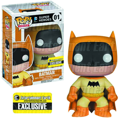 Pop DC Heroes 3.75 Inch Action Figure DC Universe - Orange Batman #01 Exclusive