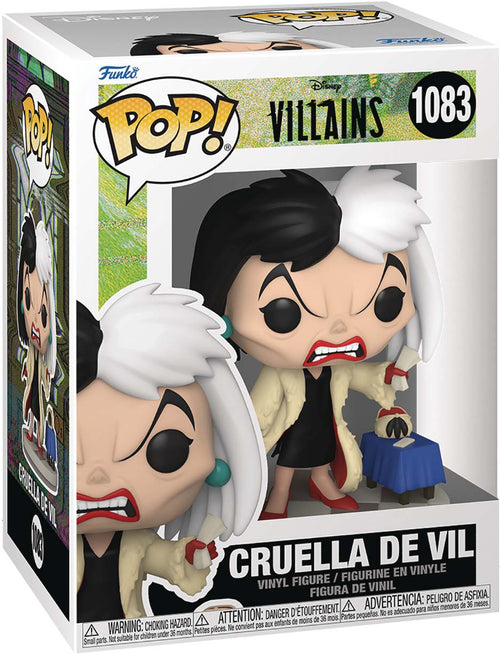 Pop Disney 101 Dalmatians 3.75 Inch Action Figure - Cruella De Vil #1083 (Sub-Standard Packaging)