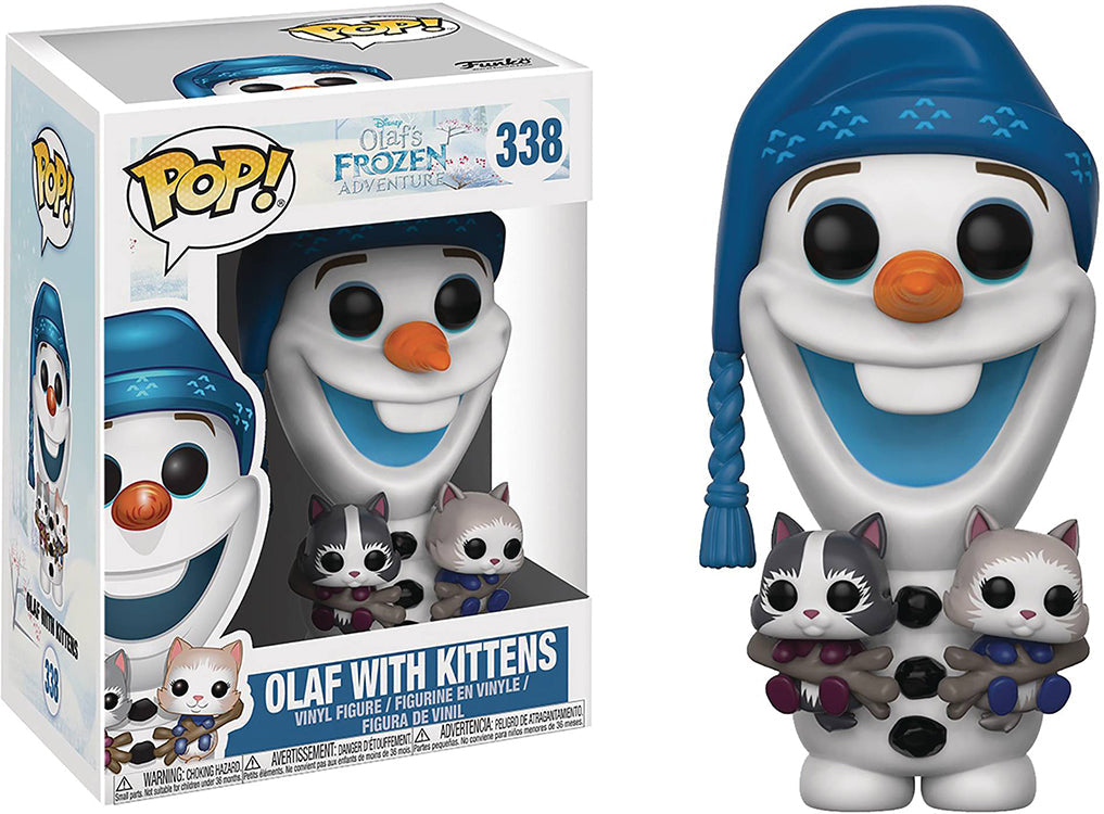 Pop Disney 3.75 Inch Action Figure Olf's Frozen Adventures - Olaf With Kittens #338