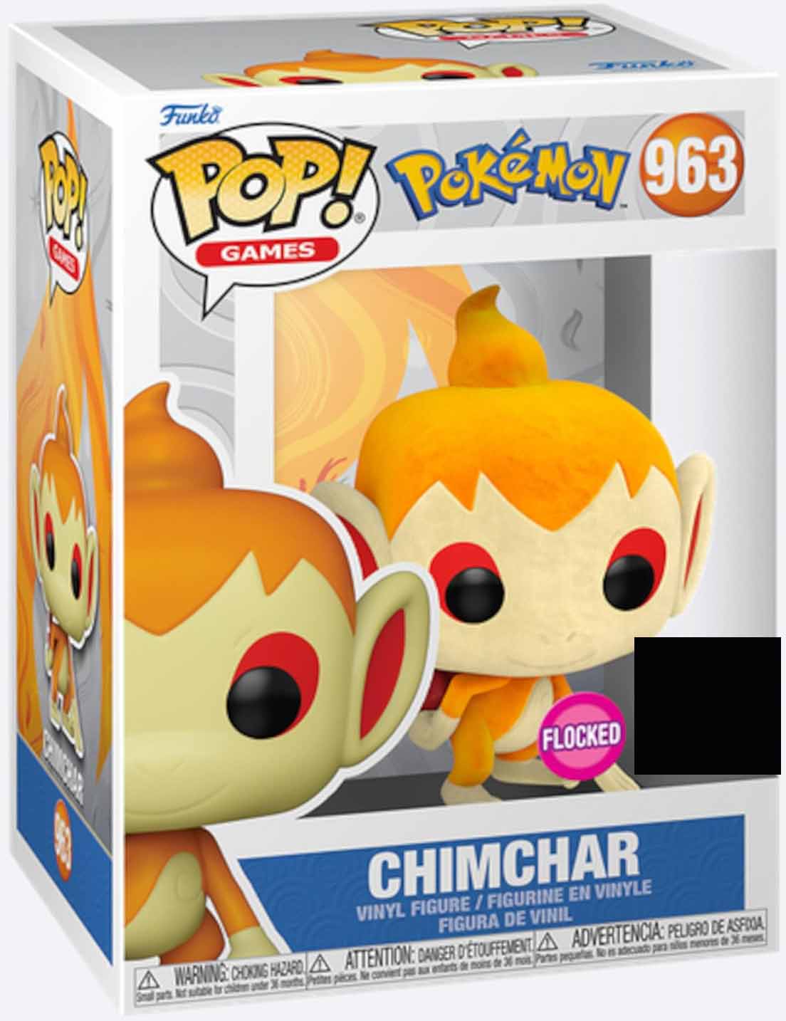 Pop Games Pokemon 3.75 Inch Action Figure Exclusive - Chimchar (Flocked) #963