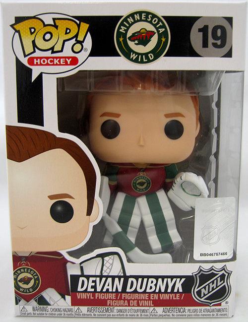 POP Hockey NHL 3.75 Inch Action Figure Minnesota Wild - Devan Dubnyk #19