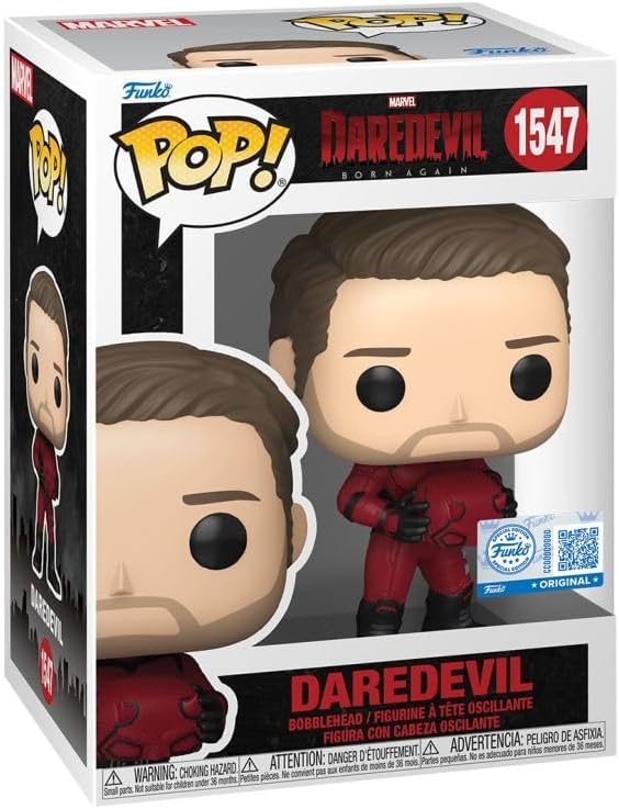 Pop Marvel Daredevil Born Again 3.75 Inch Action Figure Exclusive - Daredevil Unmasked #1547