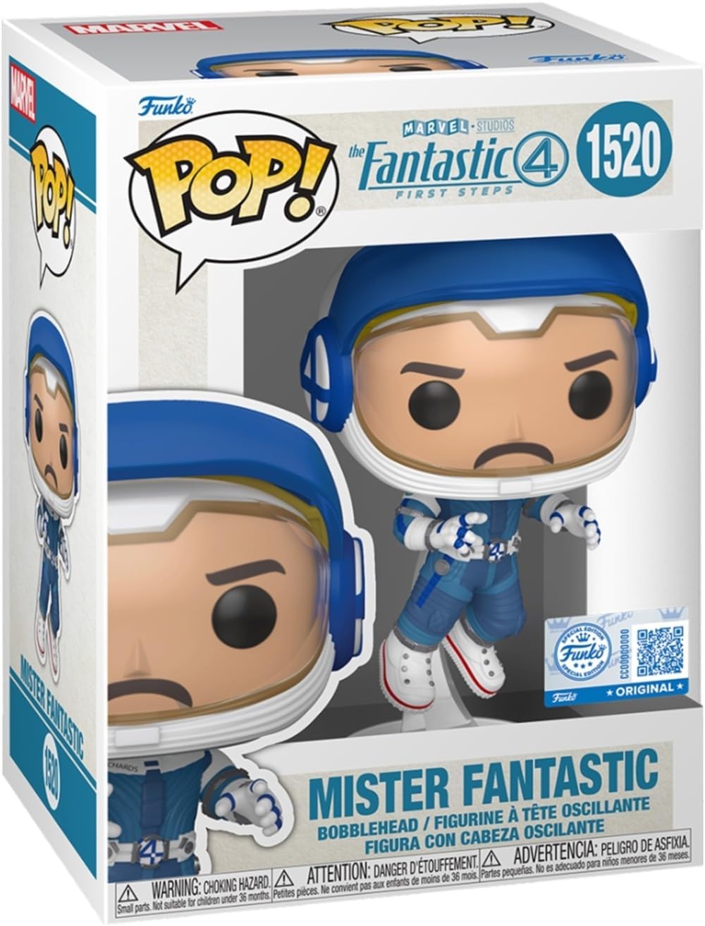 Pop Marvel Fantastic Four 3.75 Inch Action Figure - Mister Fantastic #1520
