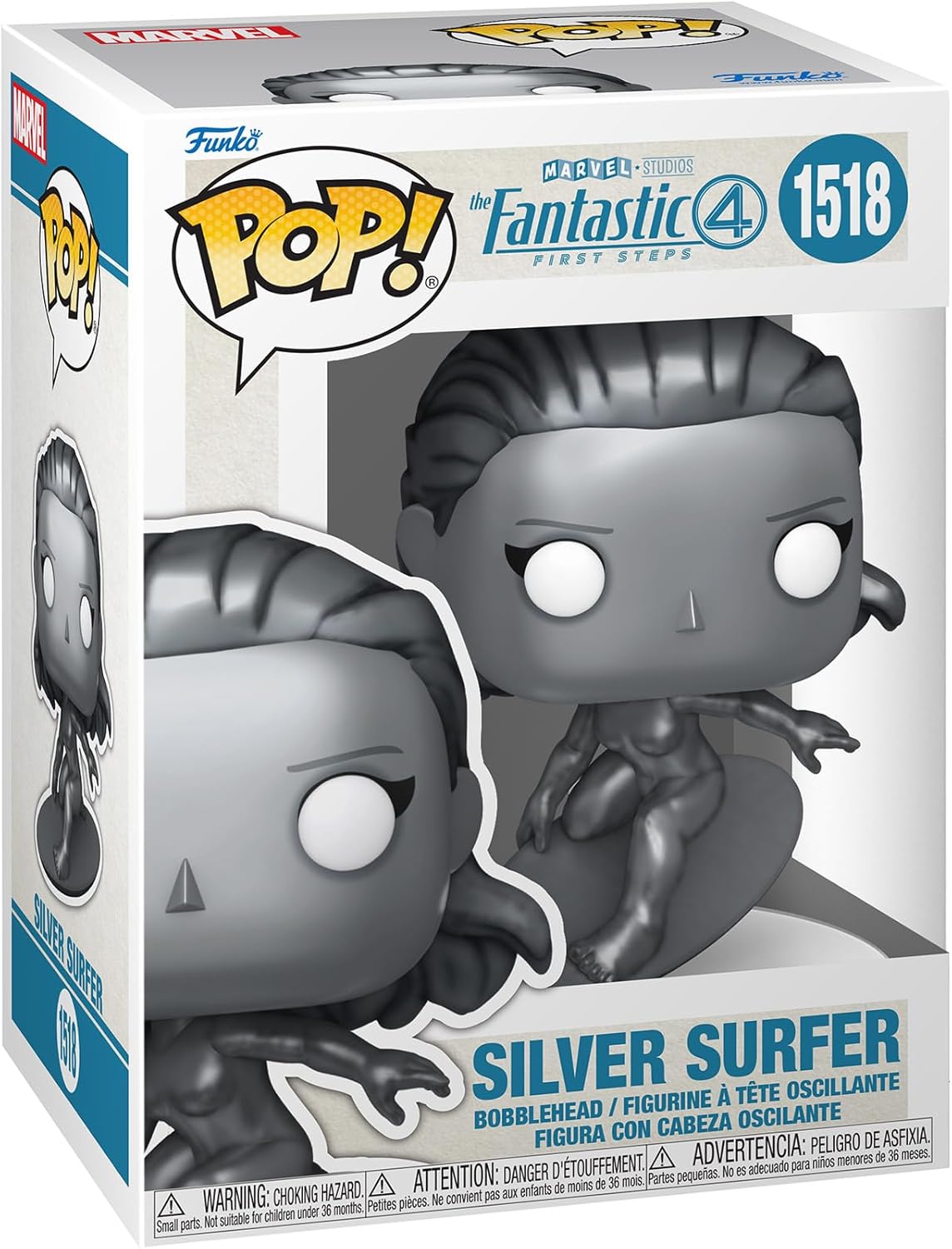 Pop Marvel Fantastic Four 3.75 Inch Action Figure - Silver Surfer #1518