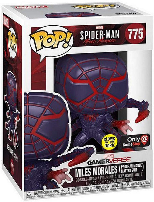 Pop Marvel Spider-Man 3.75 Inch Action Figure Gamerverse Exclusive - Miles Morales Programmable Matter Suit #775