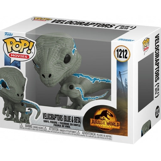 Pop Movies Jurassic World 3.75 Inch Action Figure - Velociraptors (Blue & Beta) #1212