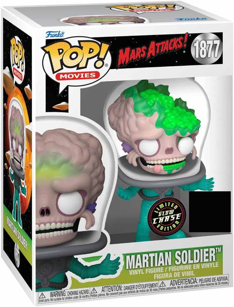 Pop Movies Mars Attacks 3.75 Inch Action Figure Exclusive - Martian Soldier No Gun #1877 Chase