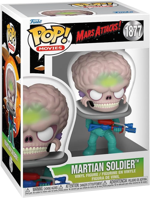 Pop Movies Mars Attacks 3.75 Inch Action Figure - Martian Soldier with Gun #1877
