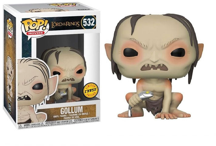 Pop Movies 3.75 Inch Action Figure The Lord Of The Rings - Gollum #532 Chase