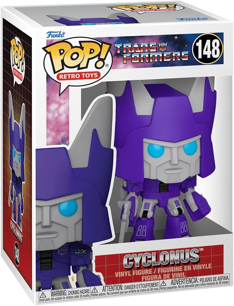 Pop Retro Toys Transformers 3.75 Inch Action Figure - Cyclonus #148