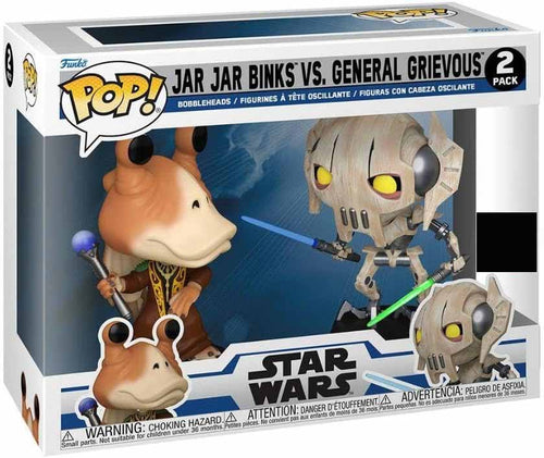 Pop Star Wars 3.75 Inch Action Figure 2-Pack Exclusive - Jar Jar Binks vs General Grievous