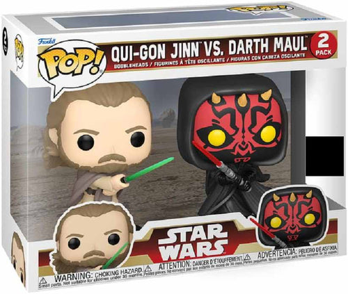 Pop Star Wars 3.75 Inch Action Figure 2-Pack Exclusive - Qui-Gon Jinn vs Darth Maul