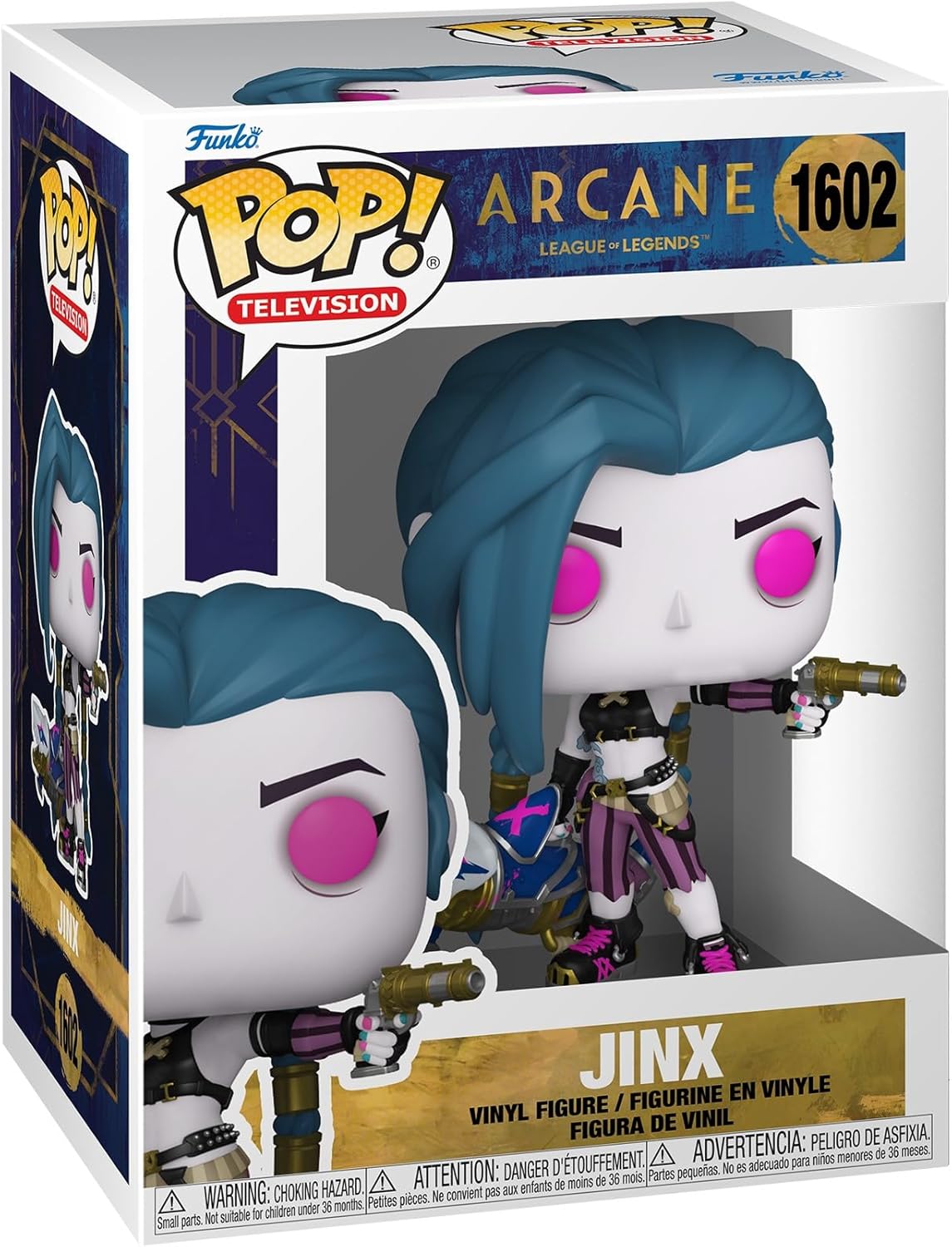 Pop Television Arcane League Of Legends 3.75 Inch Action Figure - Jinx #1602