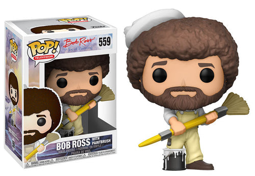 Pop Television 3.75 Inch Action Figure Bob Ross - Bob Ross in Overalls #559