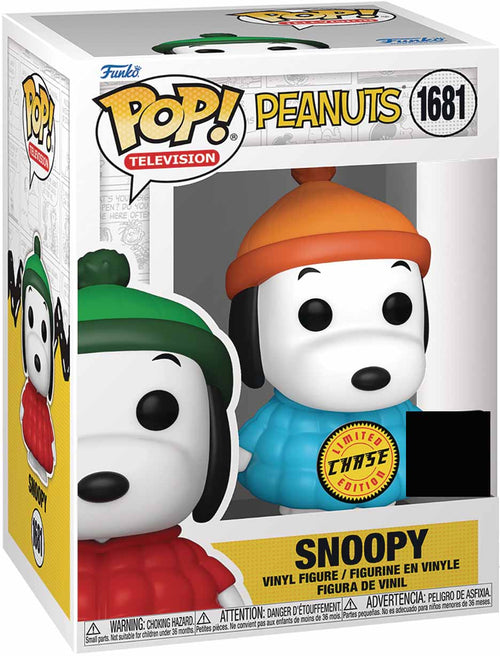 Pop Television Peanuts 3.75 Inch Action Figure Exclusive - Snoopy in Puffer Jacket #1681 Chase