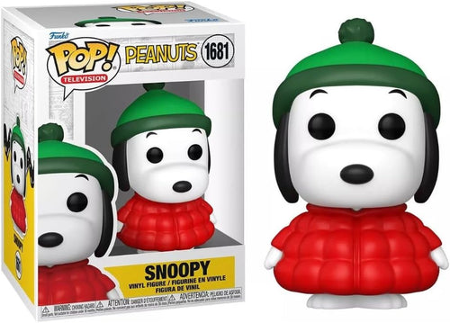 Pop Television Peanuts 3.75 Inch Action Figure - Snoopy in Puffer Jacket #1681