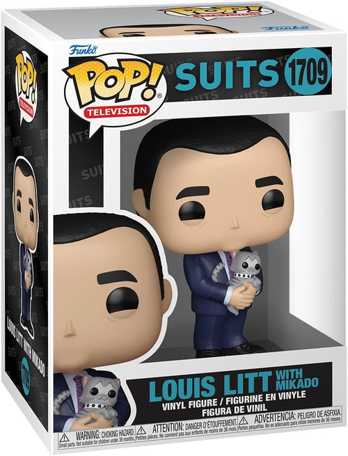 Pop Television Suits 3.75 Inch Action Figure - Louis Litt with Mikado #1709