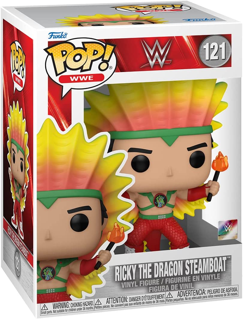 Pop WWE 3.75 Inch Action Figure - Ricky The Dragon Steamboat #121
