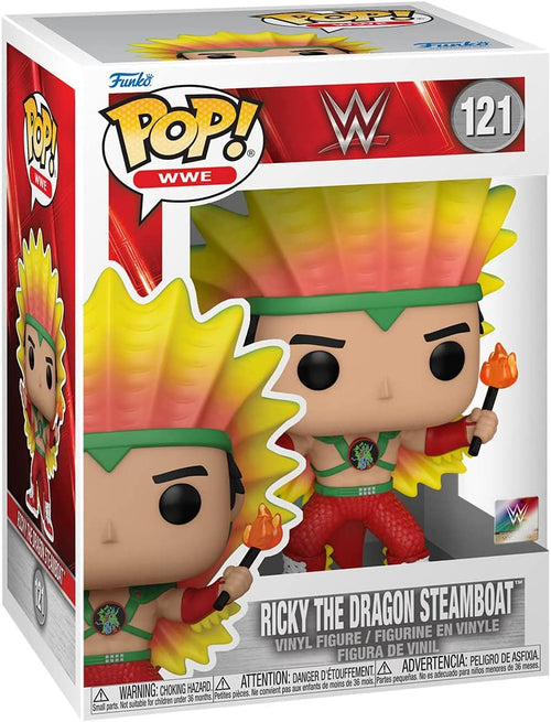 Pop WWE 3.75 Inch Action Figure - Ricky The Dragon Steamboat #121
