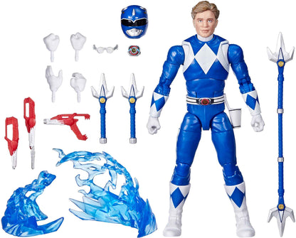 Power Rangers 30th Anniversary Lightning Collection 6 Inch Action Figure Remastered - Blue Ranger (Mighty Morphin)