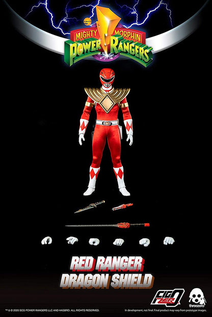 Power Rangers Mighty Morphin 12 Inch Action Figure - Dragon Shield Red Ranger