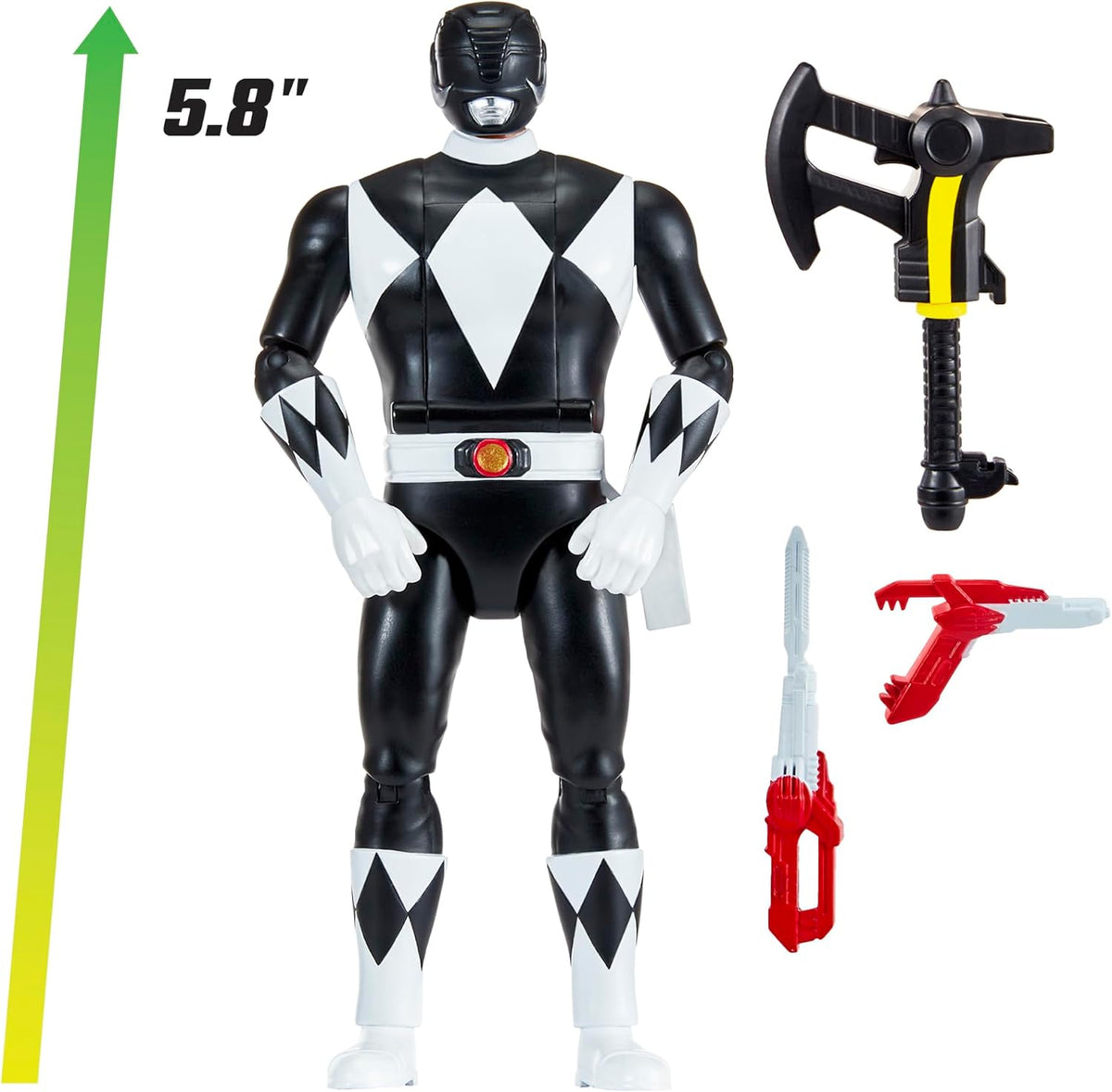 Power Rangers Re-Ignition 6 Inch Action Figure Auto Morphin - Black Ranger