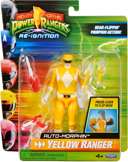 Power Rangers Re-Ignition 6 Inch Action Figure Auto Morphin - Yellow Ranger