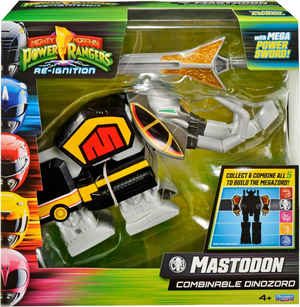 Power Rangers Re-Ignition 6 Inch Action Figure Combinable Megazord - Mastodon