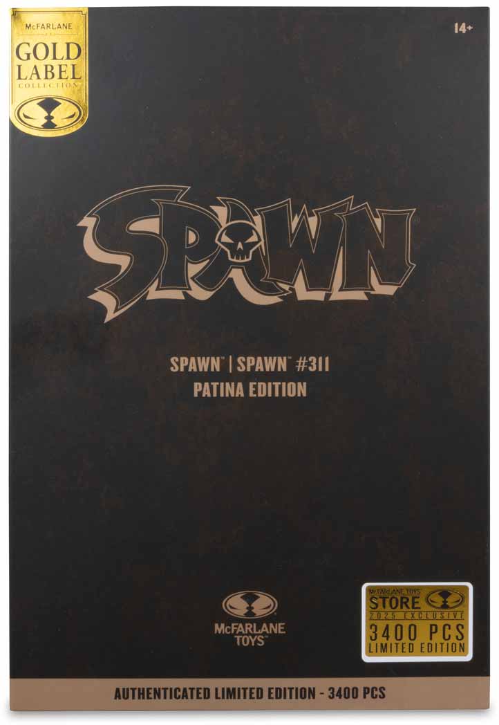 Spawn Issue #311 7 Inch Action Figure Exclusive - Patina Spawn Gold Label