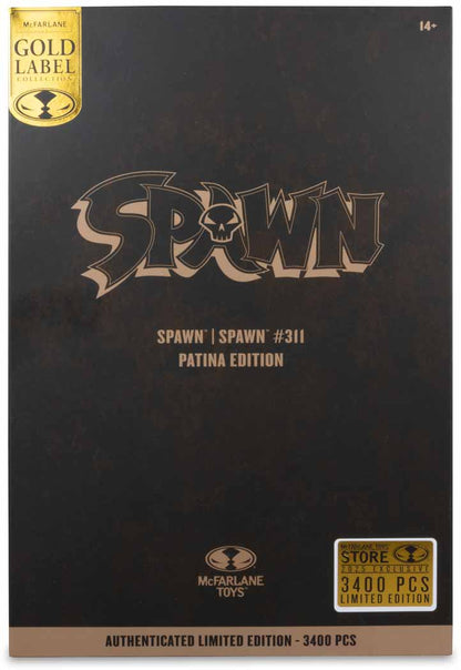 Spawn Issue #311 7 Inch Action Figure Exclusive - Patina Spawn Gold Label
