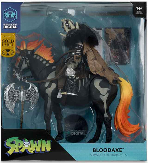 Spawn The Dark Ages 7 Inch Scale Action Figure 2-Pack Exclusive - Bloodaxe with Horse Gold Label