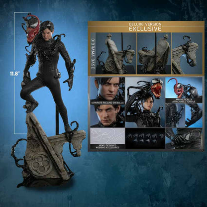 Spider-Man 3 12 Inch Action Figure 1/6 Scale - Spider-Man Black Suit Deluxe Hot Toys 9127682
