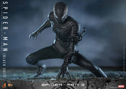 Spider-Man 3 12 Inch Action Figure 1/6 Scale - Spider-Man Black Suit Hot Toys 912768