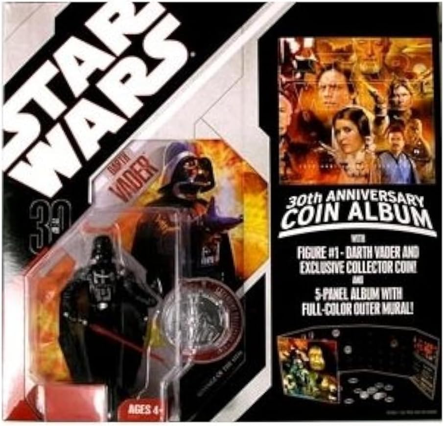 Star Wars 30th Anniversary Coin Album 3.75 Inch Action Figure - Darth Vader