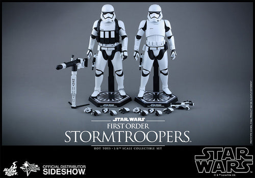 Star Wars The Force Awakens 12 Inch Action Figure MMS 1/6 Scale Series - First Order Stormtrooper Set Hot Toys (Shelf Wear Packaging)